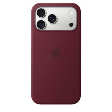 Чохол Silicone Case with MagSafe OEM для iPhone 18 PRO MAX Burgundy