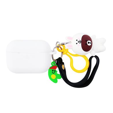 Чохол Cute Charm для AirPods PRO Bear/Rabbit White