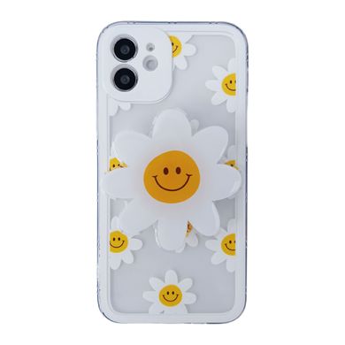 Чехол Popsocket Flower Case для iPhone 12 Clear White купить