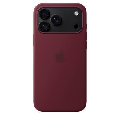 Чохол Silicone Case with MagSafe OEM для iPhone 18 PRO MAX Burgundy