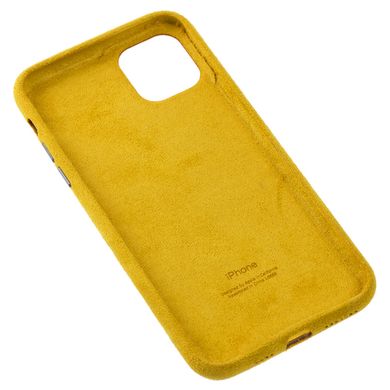 Чохол Alcantara Full для iPhone 12 | 12 PRO Yellow - ash-mobile.com.ua - фото 2