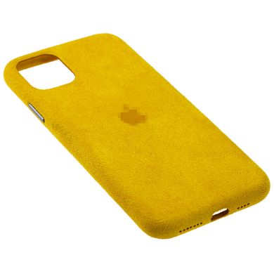 Чохол Alcantara Full для iPhone 12 | 12 PRO Yellow - ash-mobile.com.ua - фото 3