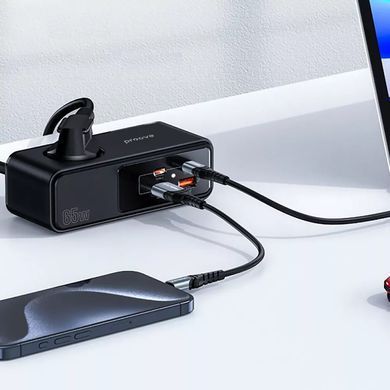 Мережевий фільтр Proove Homester Pro 65W (AC + 2 Type-C + 2 USB) 1.5m Black - ash-mobile.com.ua - фото 4
