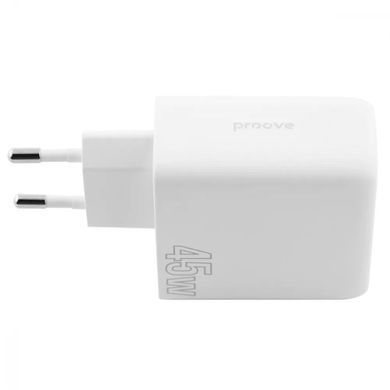 МЗП Proove Silicone Power 45W (Type-C + USB) White - ash-mobile.com.ua - фото 3