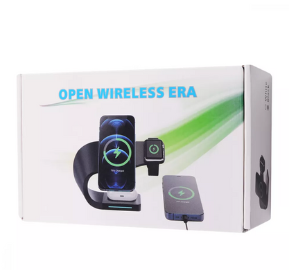 Бездротовий зарядний пристрій 3 в 1 Open Wireless Era QI 20W White купити