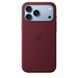 Чохол Silicone Case with MagSafe OEM для iPhone 18 PRO MAX Burgundy