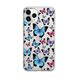 Чехол прозрачный Print Butterfly для iPhone 11 PRO MAX Blue/Pink - ash-mobile.com.ua - фото 1