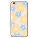 Чехол прозрачный Print Flower Color для iPhone 6 Plus | 6s Plus Yellow купить