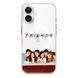 Чехол прозрачный Print FRIENDS with MagSafe для iPhone 17 Cafe