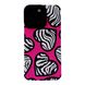 Чехол Ribbed Case для iPhone 15 PRO Heart zebra Pink