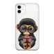 Чохол прозорий Print Animals для iPhone 12 MINI Monkey