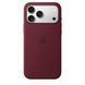 Чохол Silicone Case with MagSafe OEM для iPhone 18 PRO MAX Burgundy