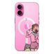 Чохол прозорий Print Home Girls with MagSafe для iPhone 17 Pink
