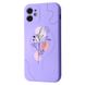 Чохол WAVE Minimal Art Case with MagSafe для iPhone 11 Light Purple/Flower купити