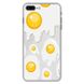 Чохол прозорий Print FOOD для iPhone 7 Plus | 8 Plus Eggs купити