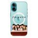 Чехол прозрачный Print FRIENDS with MagSafe для iPhone 17 Cafe