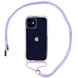 Чехол Crossbody Transparent со шнурком для iPhone 12 MINI Glycine купить