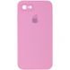 Чохол Silicone Case FULL+Camera Square для iPhone 7 | 8 | SE 2 | SE 3 Light Pink
