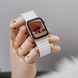 Шкіряний Ремінець Leather Loop Band для Apple Watch 38/40/41 mm White