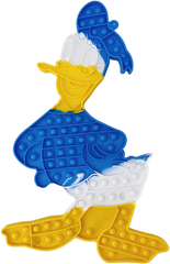 Pop-It іграшка SUPER BIG Donald Duck (Дональд Дак) 45/28см Blue/Yellow купити