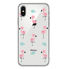 Чохол прозорий Print SUMMER для iPhone X | XS Flamingo купити