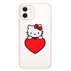 Чохол прозорий Print Hello Kitty with MagSafe для iPhone 11 Love купити