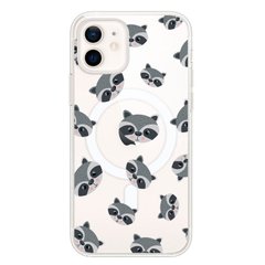 Чохол прозорий Print Animals with MagSafe для iPhone 11 Raccoon купити