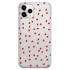 Чехол прозрачный Print Love Kiss для iPhone 11 PRO MAX More Hearts купить
