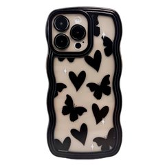 Чехол Black Wavy Case для iPhone 14 PRO Butterfly