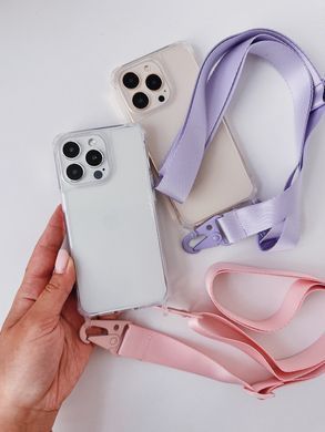Чохол прозорий з ремінцем Print Кролик для iPhone X | XS Кролик/Avocado - ash-mobile.com.ua - фото 2
