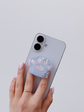 PopSocket рідкі блискітки Paw Black - ash-mobile.com.ua - фото 3