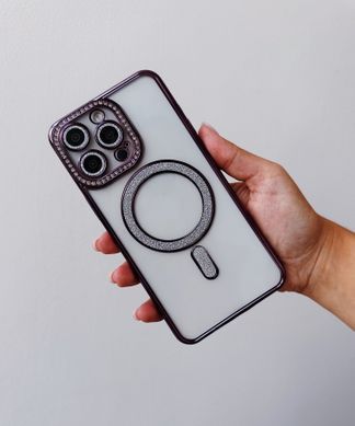 Чохол Diamond Shining with MagSafe для iPhone 17 Blue