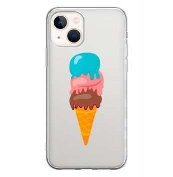 Чохол прозорий Print SUMMER для iPhone 14 Plus Ice Cream - ash-mobile.com.ua - фото 1