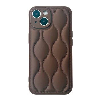 Чохол Silicone Jacket Design Case для iPhone 14 Brown - ash-mobile.com.ua - фото 1