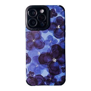 Чехол Ribbed Case для iPhone 14 PRO Flower Blue - ash-mobile.com.ua - фото 1