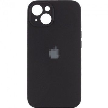 Чохол Silicone Case Full + Camera для iPhone 15 Black - ash-mobile.com.ua - фото 1