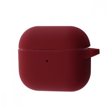 Чохол SLIM Case з карабіном для AirPods 3 Wine Red - ash-mobile.com.ua - фото 1