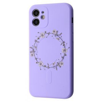 Чохол WAVE Minimal Art Case with MagSafe для iPhone 11 Light Purple/Wreath - ash-mobile.com.ua - фото 1