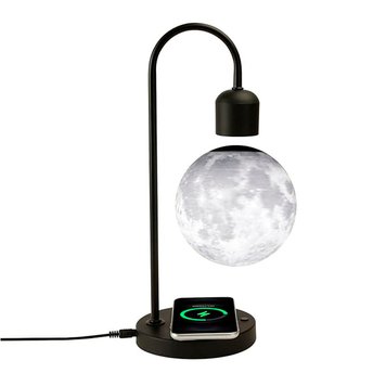 Зарядка+Нічник Levitating Moon Lamp with Wireless Phone Charger 15W - ash-mobile.com.ua - фото 1