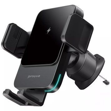 Автомобильный держатель с беспроводной зарядкой Proove Sonic 15W Black - ash-mobile.com.ua - фото 1