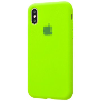 Чохол Silicone Case Full для iPhone XS MAX Party Green - ash-mobile.com.ua - фото 1