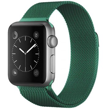 Ремінець Milanese Loop для Apple Watch 38mm | 40mm | 41mm Dark Green - ash-mobile.com.ua - фото 1