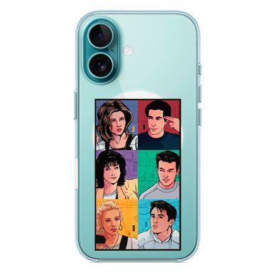 Чехол прозрачный Print FRIENDS with MagSafe для iPhone 17 Home