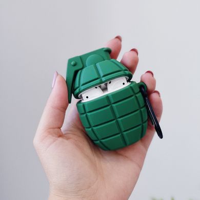 Чохол 3D для AirPods 1 | 2 Grenade Green - ash-mobile.com.ua - фото 3