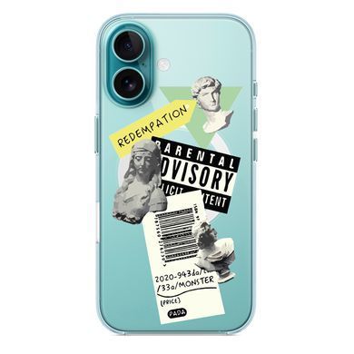 Чехол прозрачный Print Rome with MagSafe для iPhone 17 Air Three Sculptures