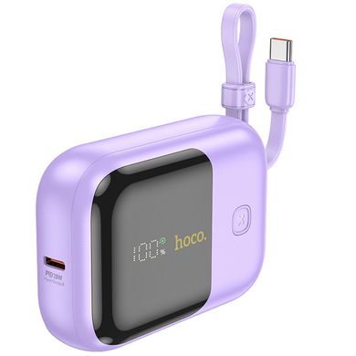 Портативна Батарея Hoco Q20 Fountain 22.5W+PD20W 10000mAh Purple - ash-mobile.com.ua - фото 2