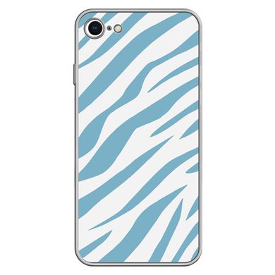 Чохол прозорий Print Animal Blue для iPhone 7 | 8 | SE 2 | SE 3 Zebra купити