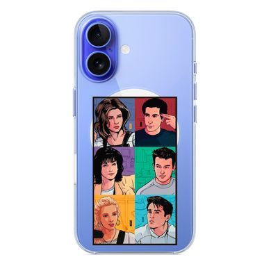 Чехол прозрачный Print FRIENDS with MagSafe для iPhone 17 Home