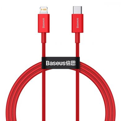 Кабель Baseus Superior Series Fast Charging Type-C to Lightning PD 20W (1m) Red купити