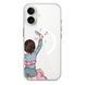 Чохол прозорий Print Home Girls with MagSafe для iPhone 17 Blue